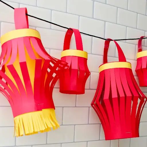 手動紙燈籠 （紅色）