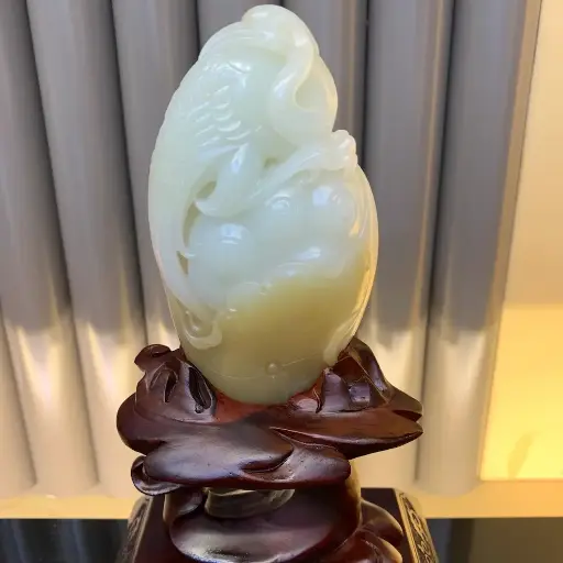 雕花玉蓮花飾品